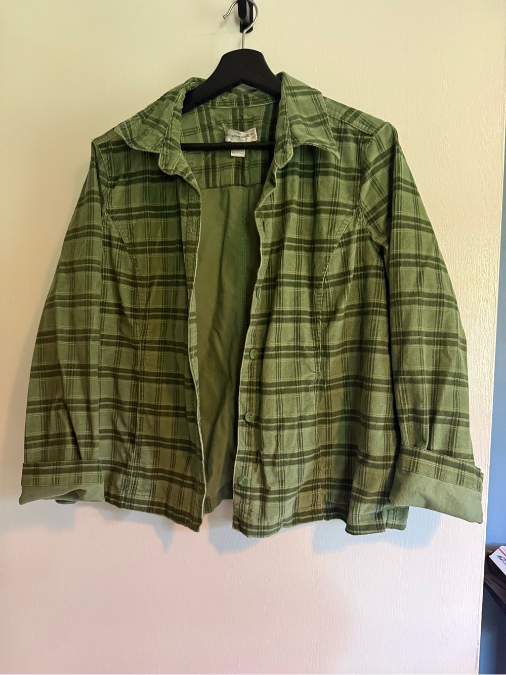 Corduroy Plaid Shirt/Jacket